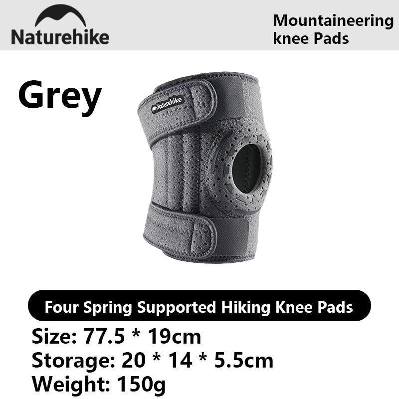 Naturehike New Four Spring Support Mountaineering Knee Protector Outdoor Adventure Leg Thickened Stress Relieving Protective Pad