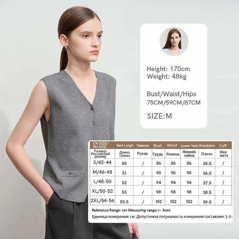 អាវកាក់ Amii Minimalist រដូវស្លឹកឈើជ្រុះឆ្នាំ ២០២៥ ថ្មីសម្រាប់ធ្វើដំណើរ និងធ្វើការ ធ្វើពីអំបោះស្នូល ត្បាញដោយខ្សែចង ក V ត្រង់ ទន់ ទាន់សម័យ 12521070