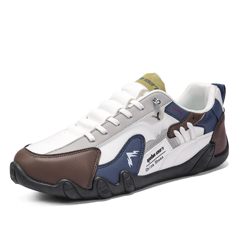 Men's Flat Casual Shoes Four Seasons Breathable Lightweight Soft-Sole Outdoor Walking Shoes Fashion Running Sports Board Shoes