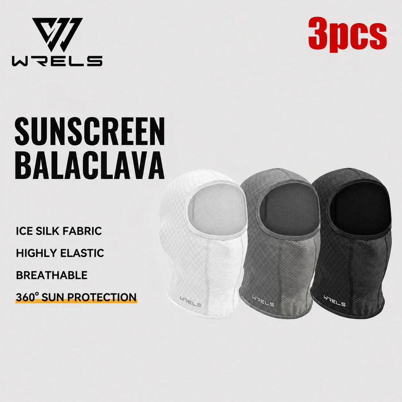 WRELS Cycling Face Mask Breathable Neck Hood Windproof Anti-UV Sun Protection Outdoor Fishing Men Women Balaclava Head Cover