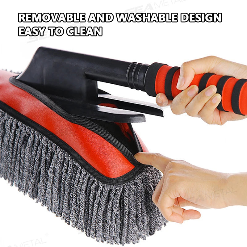 SEAMETAL Super Absorbent Car Mop Car Cleaning Brush Telescopic Car Wash Brush Car Home Detailing Dust Removal and Cleaning Tools