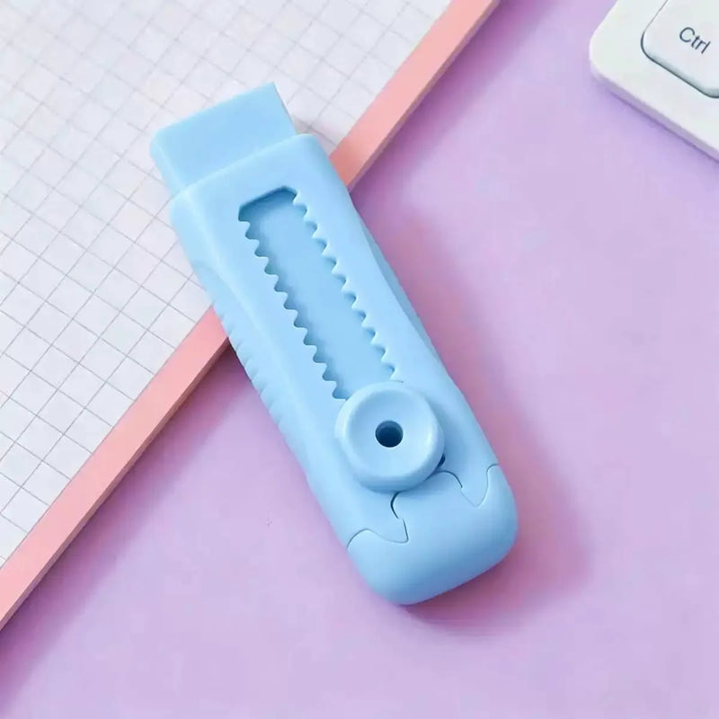 Push Pull Eraser for Children and Elementary School Students, Pencil Eraser Without Debris, Push-Pull Lock Eraser, Stationery