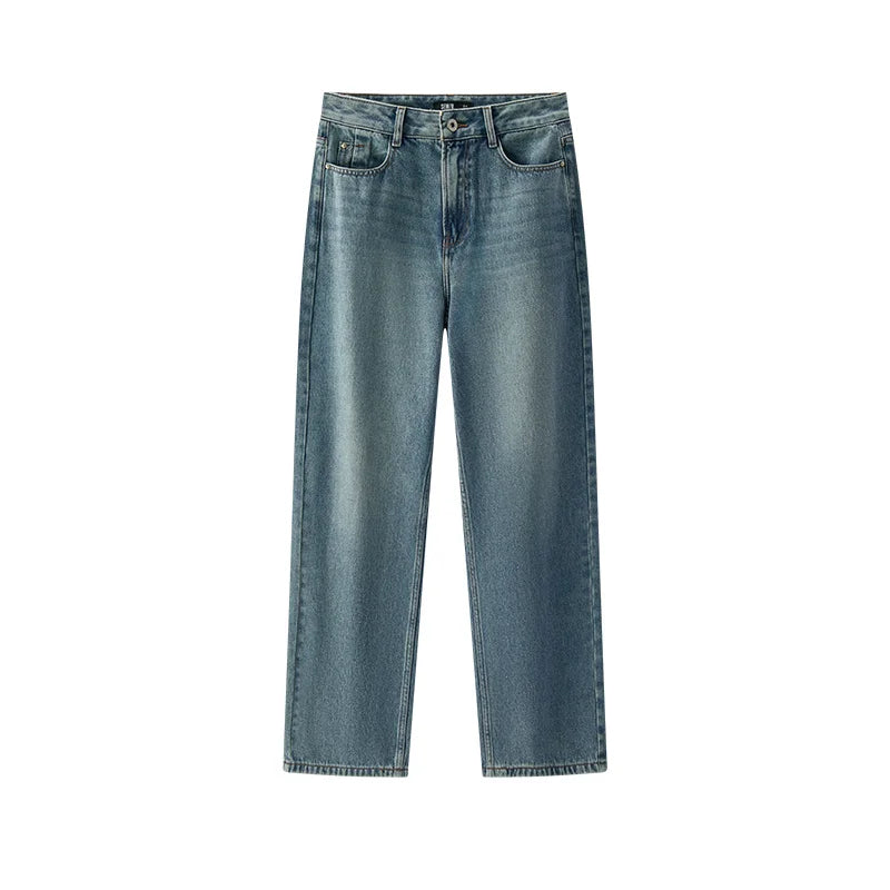 Semir Wide Leg Pants woman High Waist Loose Fit Soft Basic Denim Casual Fashion Trend Stylish Women Spring 2026