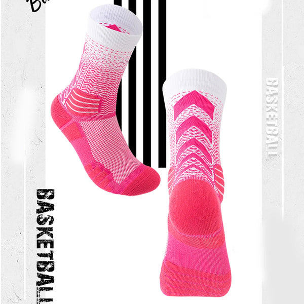 WRELS 1/2/3 pair Compression Running Athletic Anti-Blister Socks Moisture-Wicking Breathable Cushioned Running Sports Socks
