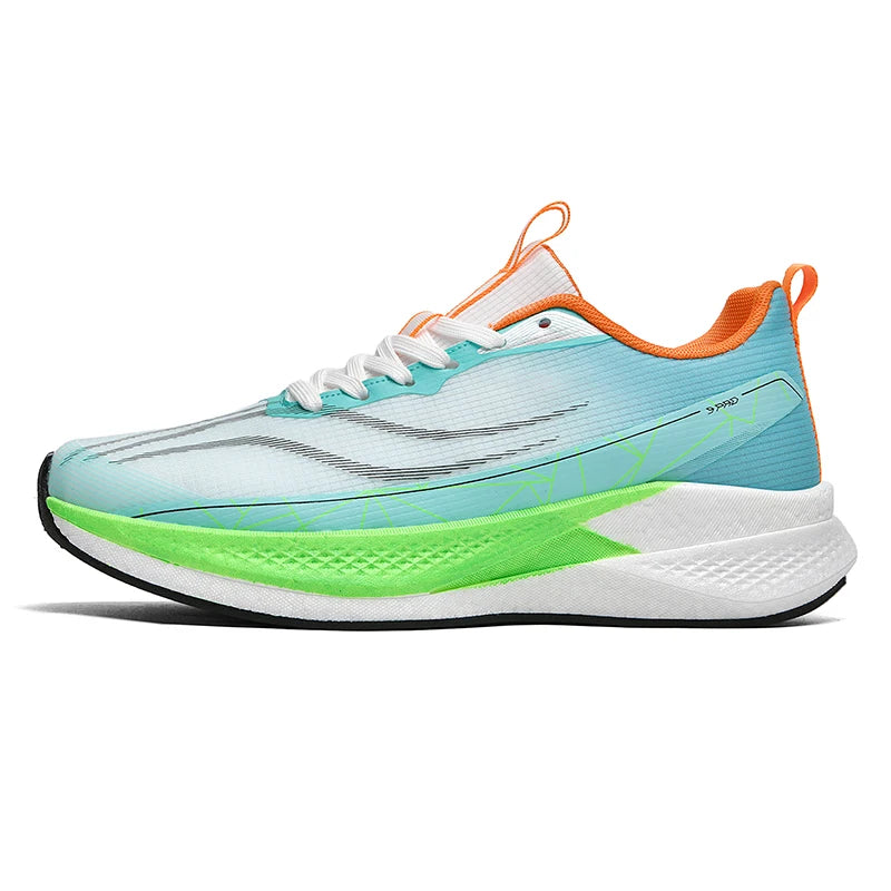 Unisex Sports Shoes Professional Running Anti Slip Cushioning Rebound Training Shoes New Youth Competition Mesh Running Shoes
