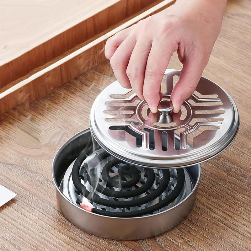 1set Circular Fireproof And Heat,Resistant Mosquito Repellent Incense Rack,Portable,Suitable for Home And Outdoor Camping.