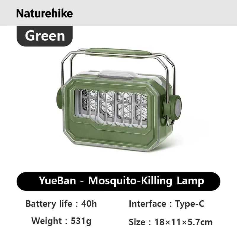 Naturehike Camping Electric Shock Mosquito Killer Lamp Outdoor Lighting Fixtures Summer Bug Zapper Type - C Pest Control LIght