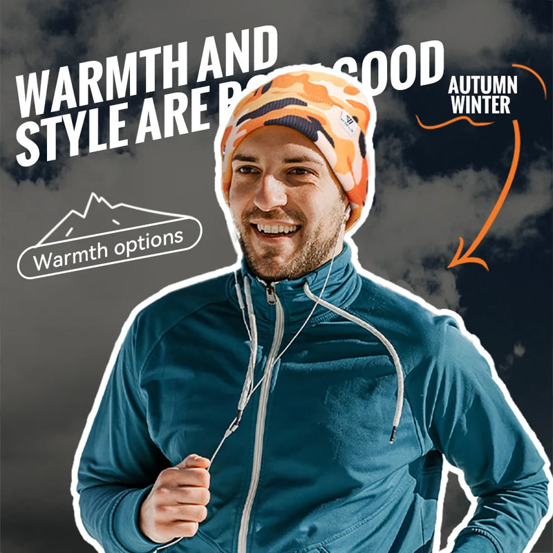  WRELS Winter Warm Knitting Hats Soft Thick Windproof Knit Beanie Hat for Skiing Running Outdoor Sports Skull Cap Beanies Hats