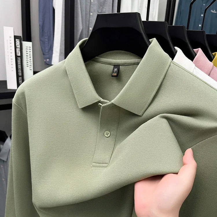 Premium Cotton Polo Shirt - Bright Yellow Green (17 Colors Available) | 260g Mercerized Pima Cotton | Classic Essential Style