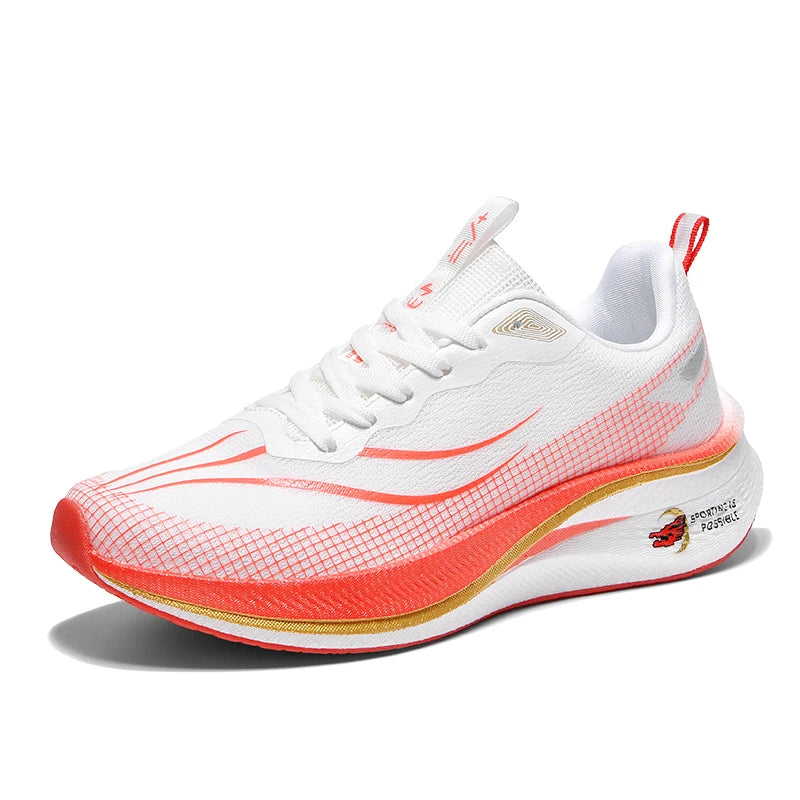 Men's casual sneakers four season new light breathable racing running shoes wear resistant students soft sole speed sports shoes