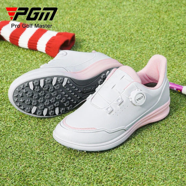PGM Golf Shoes Waterproof Anti Slip Women Light weight Knob Comfortable Sports Sneakers XZ312