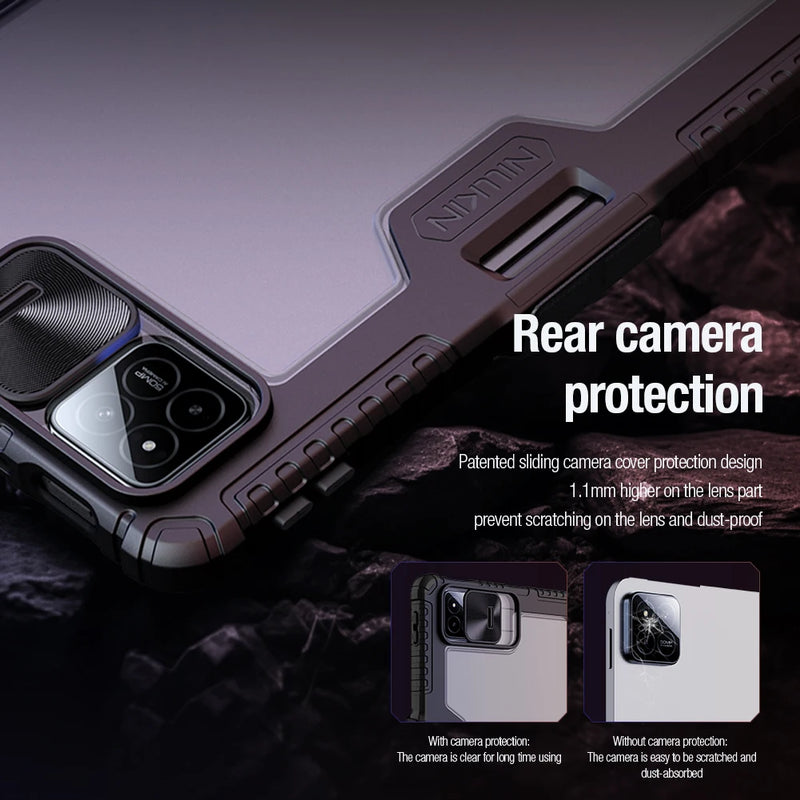 NILLKIN For Xiaomi Pad 8 Pro Magnetic Case Multi-angle Folding Camera Protection Black Cover With Pencil Holder For Mi Pad 8
