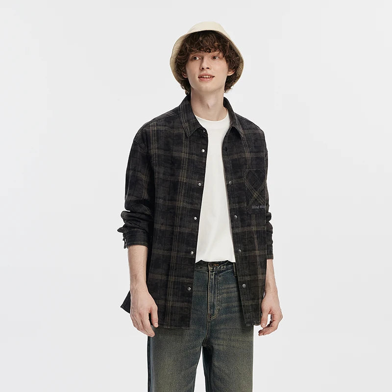 Semir Men Shirt Denim Long Sleeve Classic Loose Lapel Retro Casual Style 2026 Autumn Soft Streetwear Everyday Top Daily