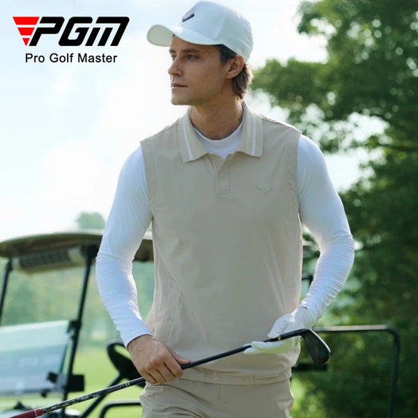 PGM Men's Korean Golf Vest Top Summer Breathable Stretch Jacket Clothing YF875