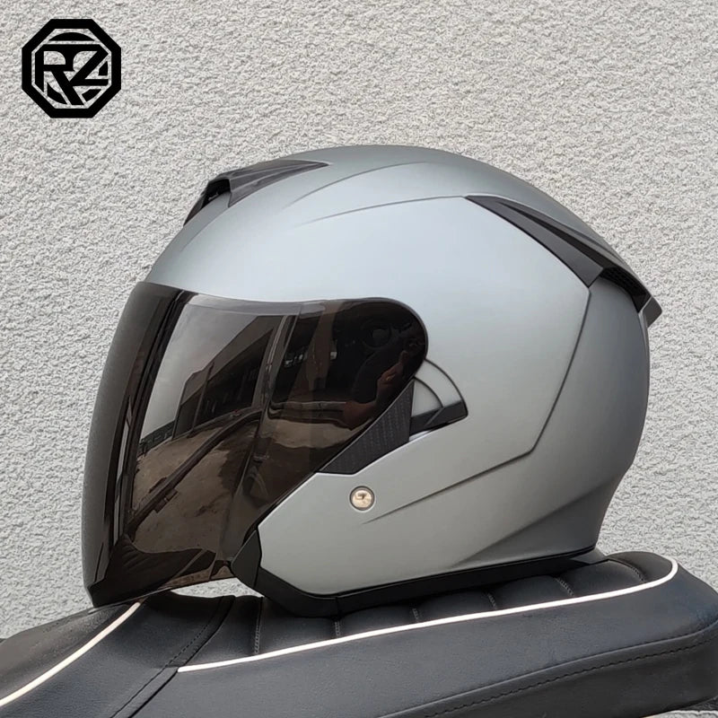 ORZ Motorcycle Helmet 3/4 Open Face Helmets Capacete ORZ 600 Jet Scooter Half Helmets Cascos Para Mot