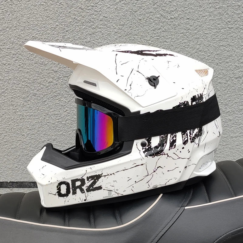 DOT approves ORZmotorcycle helmet children off-road helmet bike downhill AM DH cross helmet capacete motocross casco capacitance