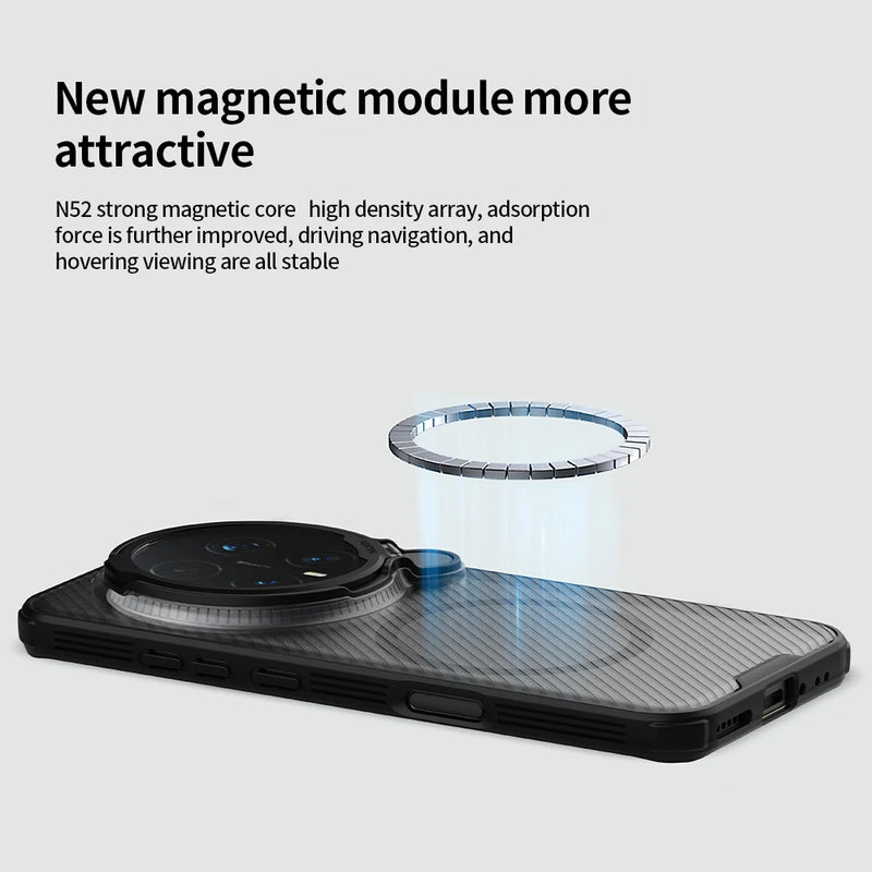 NILLKIN For Honor Magic 8 Pro Case CamShield Prop Magnetic Case With Foldable Protection Len Stand MagSafe Cover For Magic 8 Pro