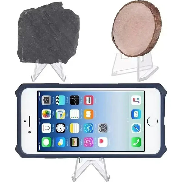 1-30PCS Clear Acrylic Coin Display Stand Holders Small Easel Rack for Trading Cards Kpop Idol Card Organizer Support
