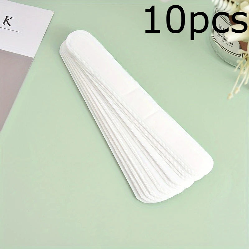 10-Pack Disposable Sweat Pads For Hats Brim, Anti-Dirt, Casual Portable Travel Outdoor Accessories