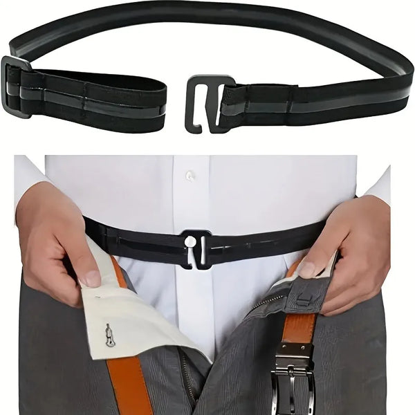 1/2pcs Men'S Shirt Stays,with Anti-Slip Elastic Grip And Adjustable Buckle - Non-Textile Weaved Shirt Holder Straps. Waistband