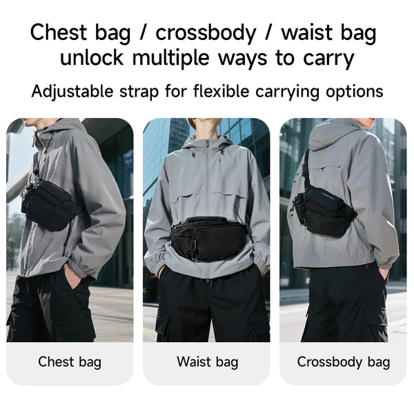 Tigernu Chest Bags Men's Shoulder Bag Fanny Packs For Men Hip Sack Crossbody Bag Men Sling Bag Men's Breasts Tactical Bags Male