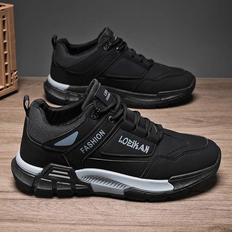 Men's casual sports shoes four seasons new soft-sole anti-slip comfort work shoes outdoor fashion breathable running sneakers