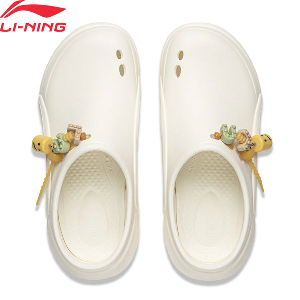 ស្បែកជើង Li-Ning Unisex KNICKKNACK COMFOAM មានផាសុកភាព ទាន់សម័យ ស្បែកជើង LiNing សម្រាប់បុរស និងស្ត្រី ស្បែកជើងប៉ាតាទន់ AGAW019