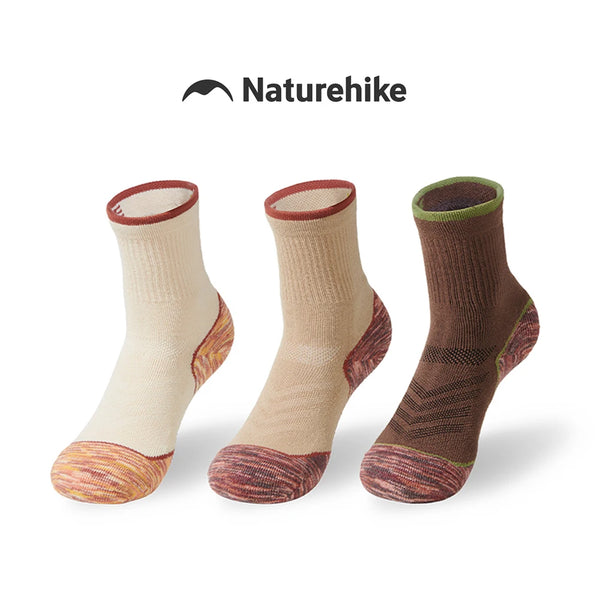 Naturehike Socks Sports Hygroscopic Quick-drying Wool Outdoor Running Hiking Mountaineering Breathable Mid-Calf Wear-resistant