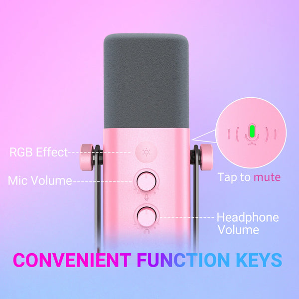 មីក្រូហ្វូនឌីណាមិក FIFINE USB/XLR ជាមួយនឹងការគ្រប់គ្រង RGB/រន្ធដោតកាស/បិទសំឡេង មីក្រូហ្វូនសម្រាប់លេងហ្គេមកុំព្យូទ័រ YouTube ផ្សាយផ្ទាល់ AmpliGame-AM8P