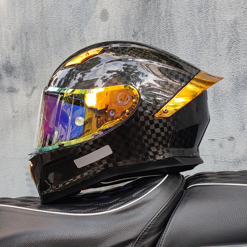 Casco De Motocross Helmet Casco Patinete Electrico Mainland China Helmets Unisex Full Face Dot Carbonfiber