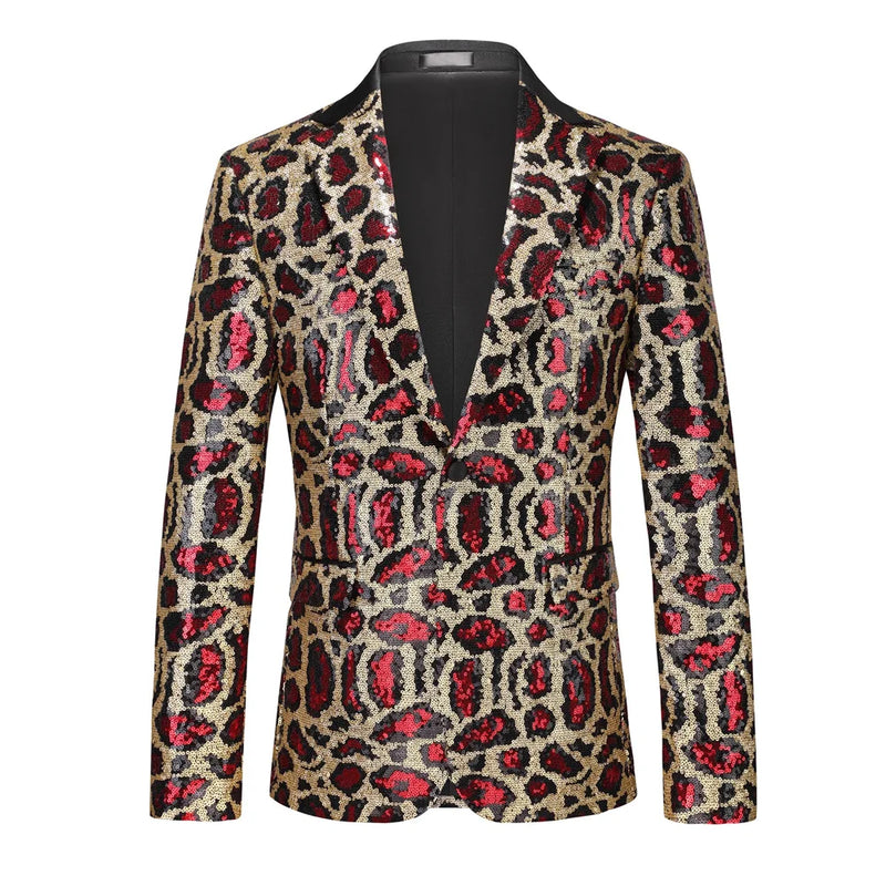 Men's Red Single-Button V-Neck Suit Jacket, Asian Sizing Long Sleeve Coat, Wedding Party Wear Blazers. 2026 New