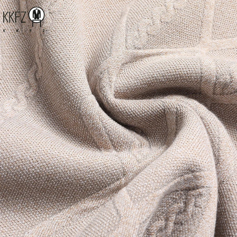 Thick Fleece Men Crew Neck Jumper Vintage Cable and Diamond Woven Texture Soft Knit Fabric Outdoor Daily Warm Top