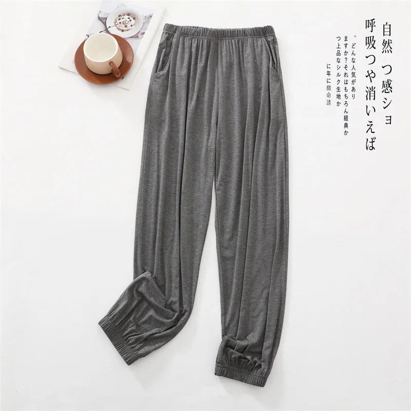 Casual Summer Pajama Pants New Spring Autumn Home Wear Pyjama Pant Lounge Bundle Foot Sleepwear Home Pantalon Pijama Women