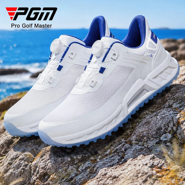 PGM Men's Golf Shoes Cushioning Rebound Wear-resistant TPU Breathable Sports Shoe Knob Shoelaces MXZ004
