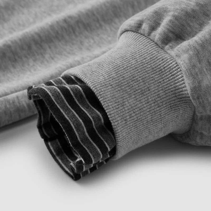 Semir Women Sweatshirt Fleece Lined Layered Look Panelled Design Stripe Pattern Embroidered Detail Stand Collar 2026 Winter