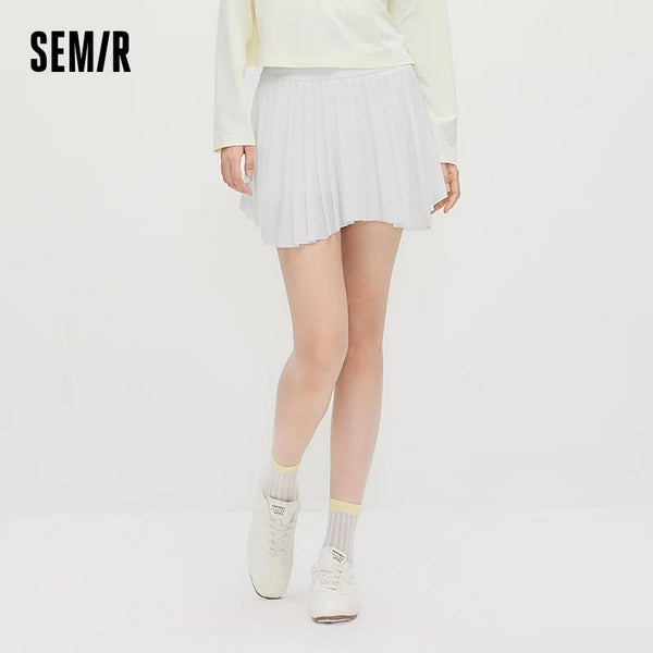 សំពត់ស្ត្រី Semir ស្រូបយកសំណើម ស្ងួតរហ័ស រចនាបថបែប Minimalist រចនាប័ទ្មកីឡារបស់ក្មេងស្រី អាវយឺតខ្លី 2026 សម្រាប់រដូវក្តៅ