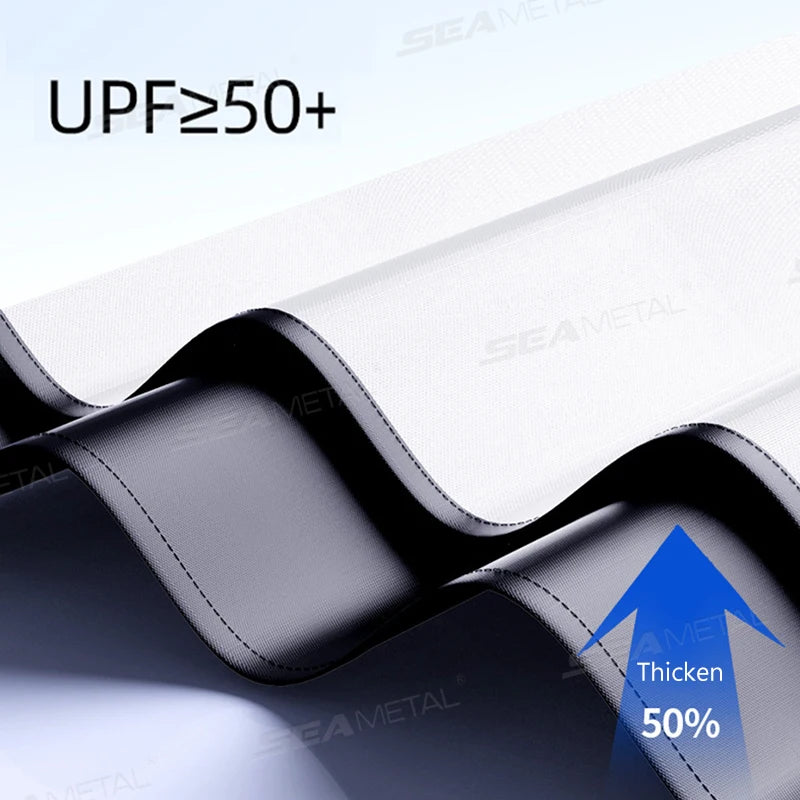 SEAMETAL Car Sun Shade UV Protector Reflective Fabric Car Window Sunshade Front Rear Back Window Sun Visor Summer Protection