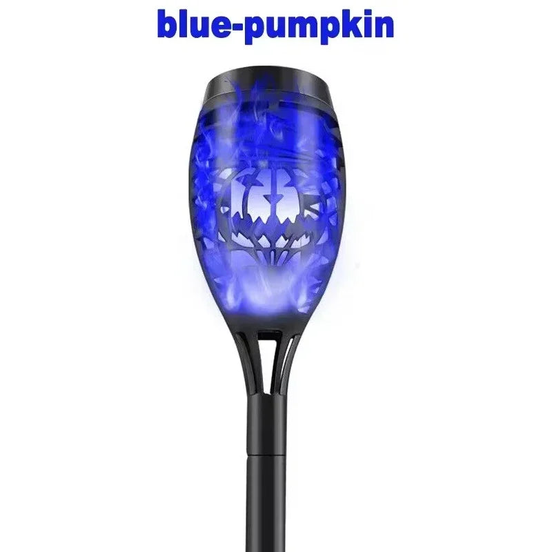 1 PCS Solar Garden Flame Lights Flickering Flame Lamp Outdoor Lawn Light Waterproof Courtyard Helloween Decoration Lighting