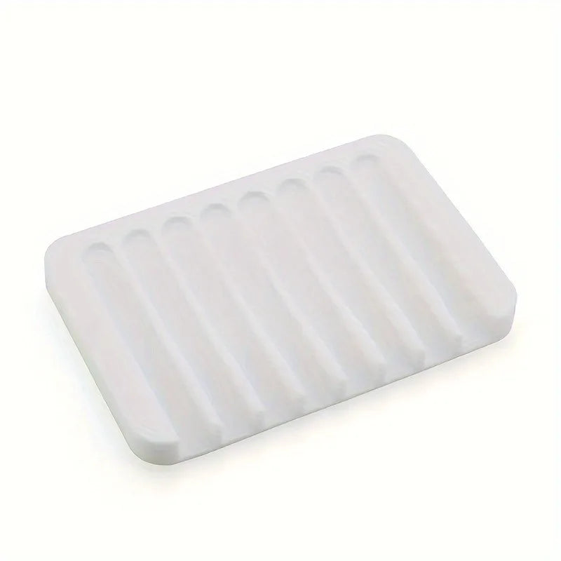 1pc Bathroom Anti-slip Soap Box Kitchen Drain Soap Holder, Simple Drain Soap Tray, Non-Waterlogging Soap Dispenser