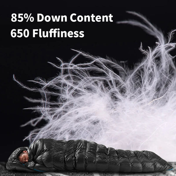 Naturehike Sleeping Bag CW400 Ultralight Thickened Duck Down Warm Winter Sleeping Bag Outdoor Travel Hiking Camping Sleeping Bag