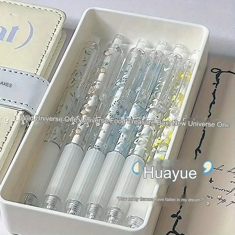 retractable gel ink pens - 0.5mm, quick-drying black refill,  for writing smoothly in diaries and office stationery gel pens