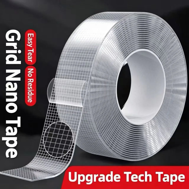 2PCS-Duty Nano Tape Double Sided Transparent Waterproof Adhesive Tape Removable Strong Sticky Mounting Tape for Home Office