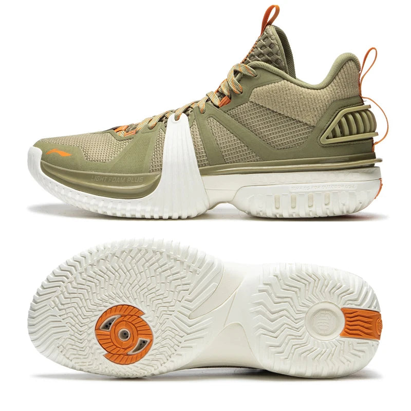 Li-Ning Men's BAD5 STORM 2024 WNTR Outdoor Basketball Shoes LIGHT FOAM PLUS Cushion TUFF OS Wearable LiNing Sneakers ABFU051