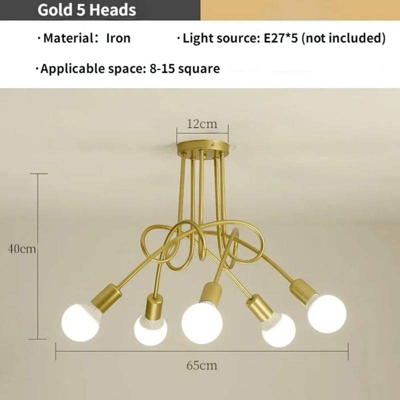 LED Ceiling Chandelier E27 Living Room Bedroom Chandelier light Restaurant Decor Chandeliers kitchen Indoor Lighting Fixtures