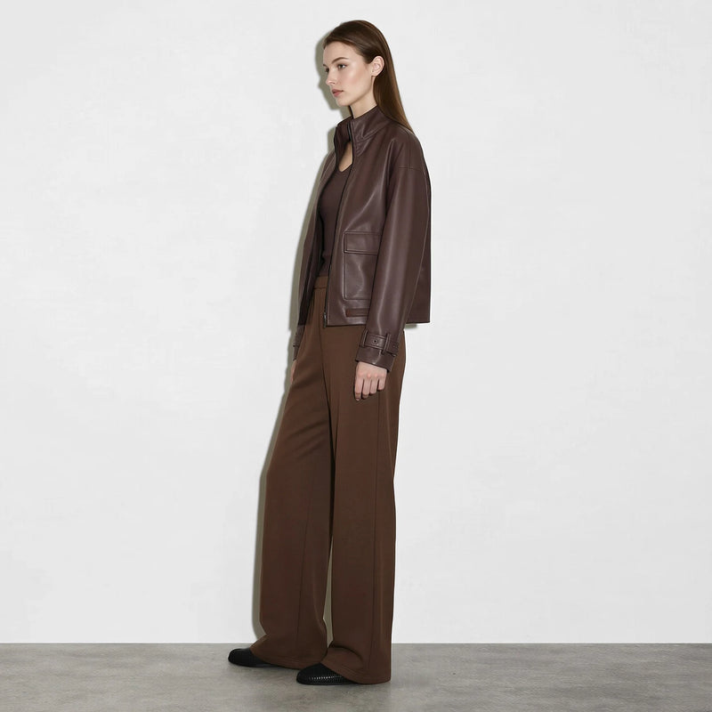 Amii Women's Trousers Loose Fit Elastic Waist Wide Leg Pants Autumn Casual Versatile Relaxed Comfortable Woman Pants 12653007