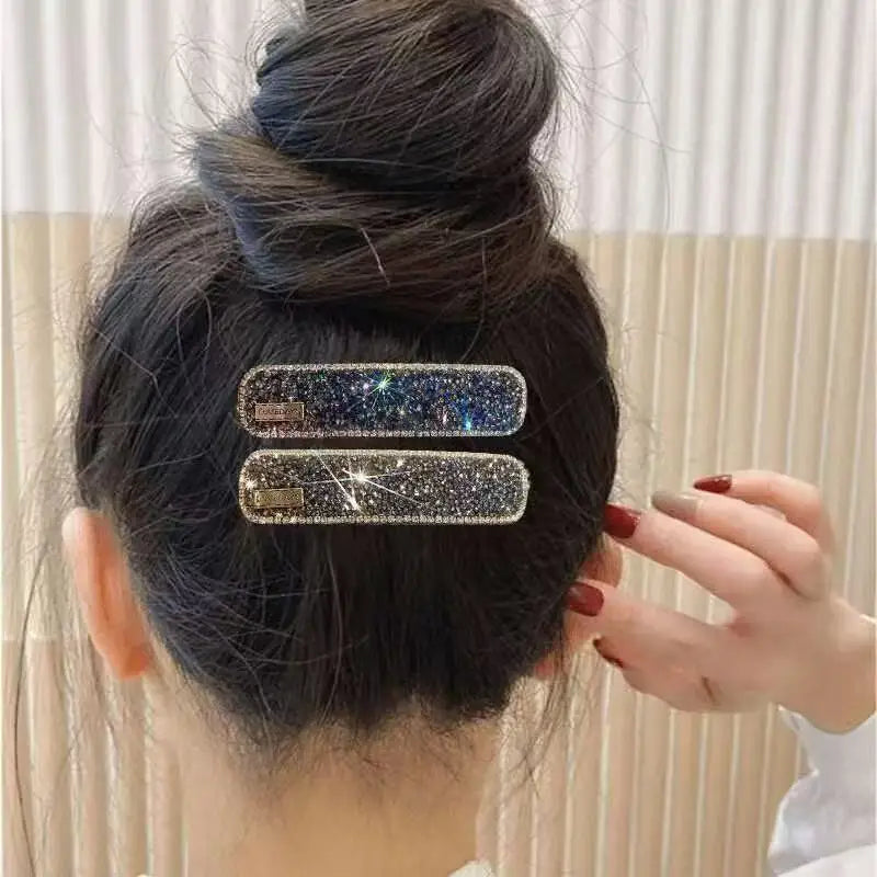 Diamond Hair Clip with Side Bangs and Broken Hair, BB Clip Clip, New Straight Clip