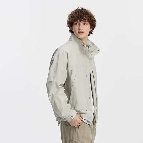 អាវក្រៅបុរស Semir ទម្ងន់ស្រាល មានខ្សែរ៉ូត រចនាបថសម្រាប់ពាក់ក្រៅផ្ទះ រលុង ពាក់ប្រចាំថ្ងៃ រដូវស្លឹកឈើជ្រុះ ឆ្នាំ២០២៦
