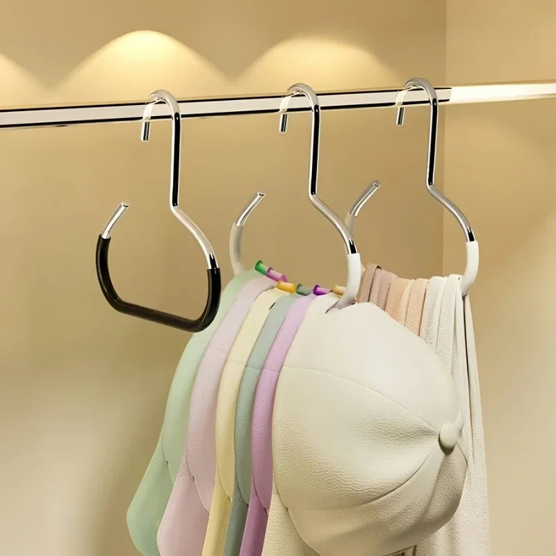 1/2/3pcs Simple Hat Storage Hooks, Metal Material for Scarf Organization, Belt Organization, Bra Organizer clothes rack，hat rack