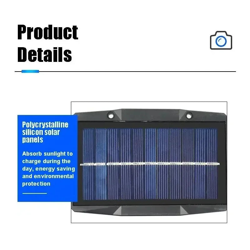 1/6Pcs Solar Wall Light IP65 Waterproof LED Outdoor Spotlight Powered Decoration Porch illumination Fence Balcony Garden