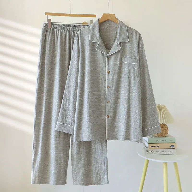 Couple Set Long Sleeves Trousers 2Pcs Pyjamas Suit Pijama Women Men Loungewear New Spring Autumn Homewear Soft Casual Pajama